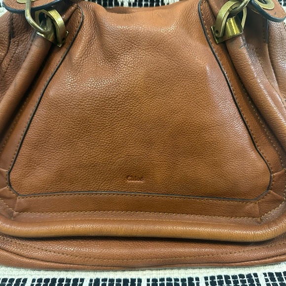 Chloe Brown Leather Shoulder Bag - Picture 2 of 14